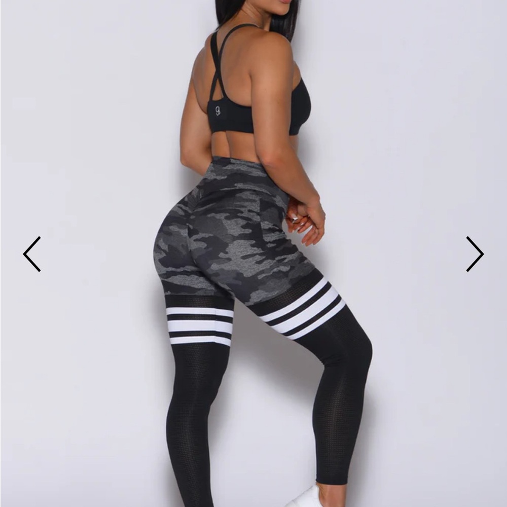 Bombshell Sportswear Black Camo Leggings